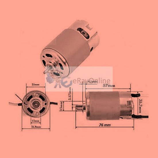 Proter Akülü Matkap DC Şarj Motor 14.4 Volt