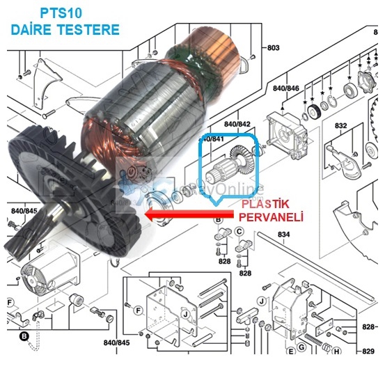 PTS10%20Tezgah%20Testere%20Endüvi%20Rotor