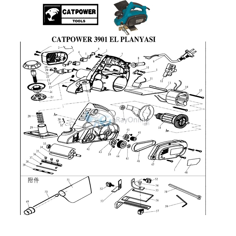 CATPOWER%203901%20PLANYA%20YEDEK%20PARÇA