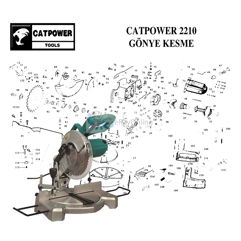 CATPOWER%202210%20GÖNYE%20KESME%20YEDEK%20PARÇA