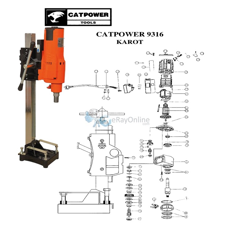 CATPOWER%209316%20KAROT%20MAKINASI%20YEDEK%20PARÇA