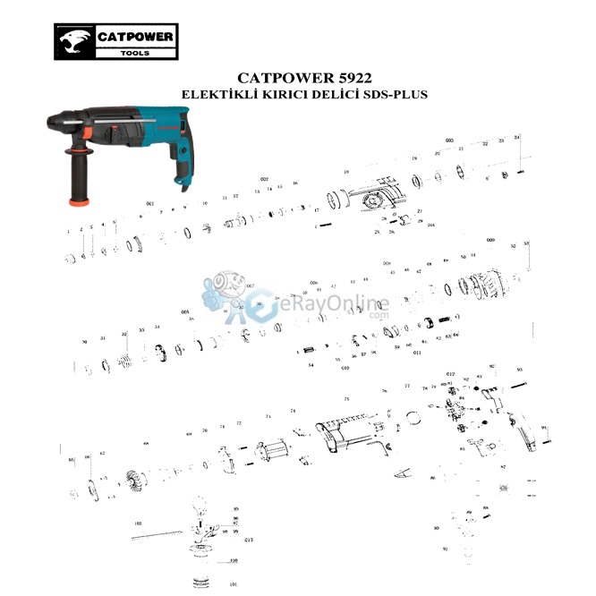 CATPOWER%205922%20KIRICI%20DELİCİ%20YEDEK%20PARÇA