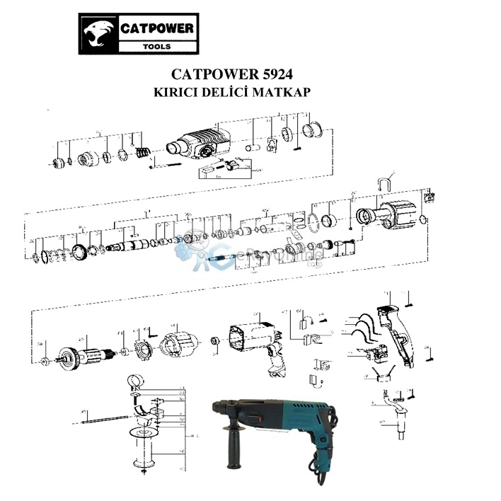 CATPOWER%205924%20KIRICI%20DELİCİ%20YEDEK%20PARÇA