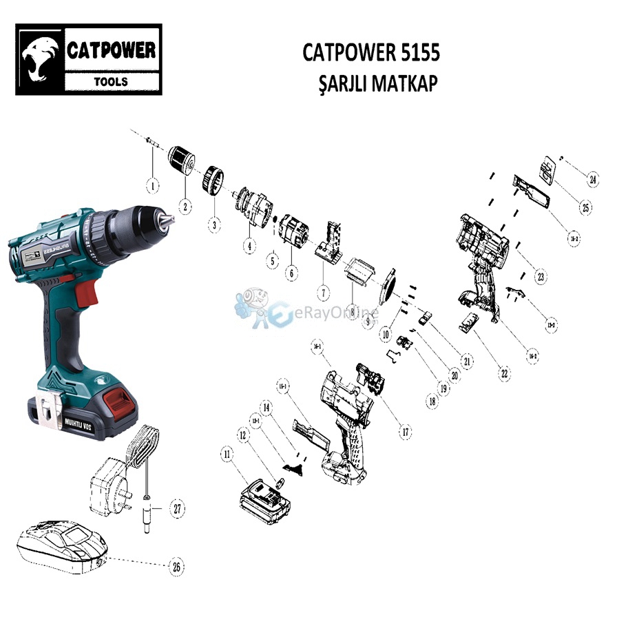 CATPOWER%205155%20AKÜLÜ%20VİDALAMA%20YEDEK%20PARÇA