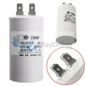 25 Uf 400V Vidalı Daimi Motor Kondansatör