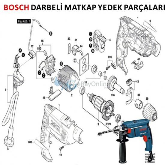 GSB 2-600 RE Matkap Yedek Parça Stator