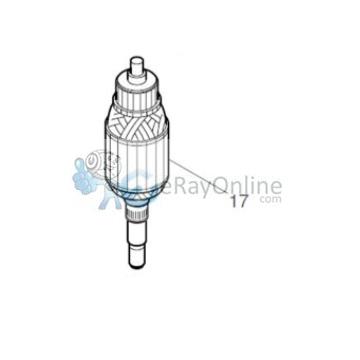 Makita BO4901 Endüvi Rotor Kollektör